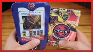 The card game is also featured in the animated series of the same name. Opening Valuable Chaotic Cards Fire Stone Tin Sotlc Deck Youtube