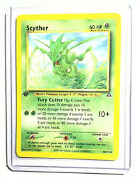 Among playable cards, what were some of the most dominant? Scyther 1st Edition Neo Discovery 46 75 Uncommon Pokemon Card Nm Ebay