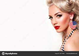 hairstyle blonde hair stock photo