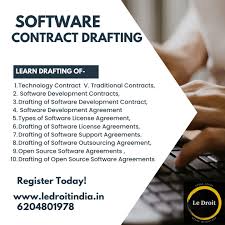 software contract drafting certificate
