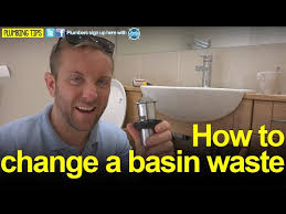 change a basin waste plumbing tips