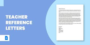 12 teacher reference letters free