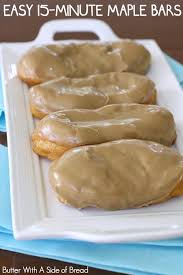 easy 15 minute maple bars er with