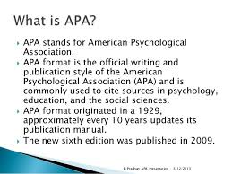 Parts of APA Manuscript  The parts of an APA manuscript Title Page      Writing an APA Research Paper  Literature Review 