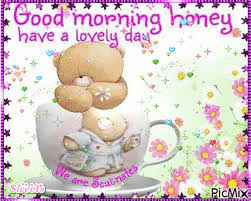 good morning teddybear free animated