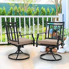 Swivel Patio Chairs Set Of 2 Outdoor