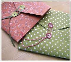 handmade envelopes pattern printed