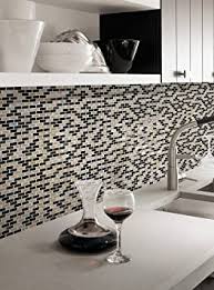 Using glass tiles as a decorative tool can be as cheap or as expensive as you like. Mosaic Tiles 30 X 30 Cm Glass Black Beige Mix Kitchen Bathroom Wall Tiles 8 Mm 043 Amazon Co Uk Diy Tools
