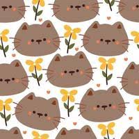 cute cat wallpaper vector art icons