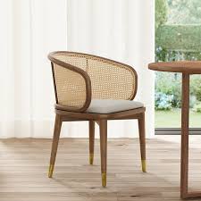 mid century modern walnut dining chair