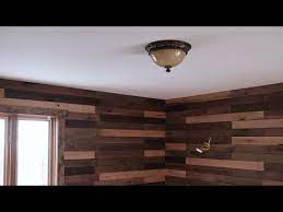 Rustic Wood Plank Accent Wall