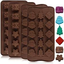 Our silicon mold has thermal stability. 4 Pack Silicone Chocolate Candy Molds Trays Danzix Baking Jelly Molds Cake Decoration With Shapes Of S Candy Molds Chocolate Candy Molds Christmas Chocolate