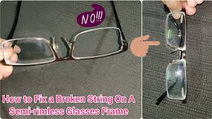 semi rimless glasses frame