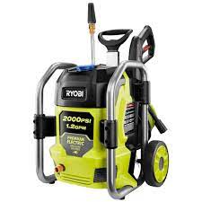 Looking to handle tough stains on a range of materials within your home? Ryobi 2000 Psi 1 2 Gpm Cold Water Electric Pressure Washer Ry142022vnm The Home Depot