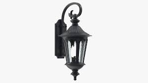 black vintage outdoor wall lantern