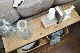 Industrial Farmhouse Sofa Table