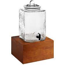 Acopa 5 Gallon Hammered Glass Beverage