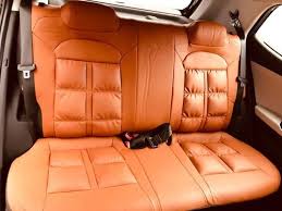 Durable Leather Tan Car Seat Cover