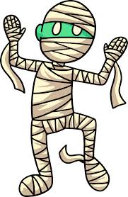 Dancing Mummy Halloween Cartoon Colored Clipart 8822880 Vector Art at  Vecteezy