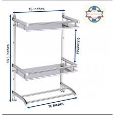 stainless steel wall mount shelf