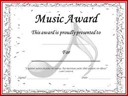 End Of The Year Music Awards Editable Music Award