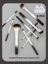 white ombre spray painted makeup brush