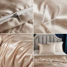 Satin Duvet Cover Set Silk Like Bedding