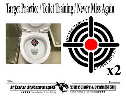 Hit The Target X2 Aim Toilet Funny