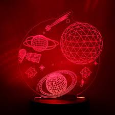 Buy 3d Optical Illusion Night Light 7 Led Color Changing Lamp Cool Soft Light Safe For Kids Solution For Nightmares Universe Online 529 From Shopclues