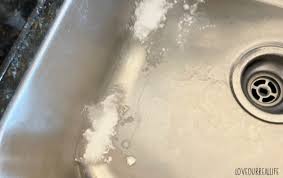 to clean stainless steel sink stains