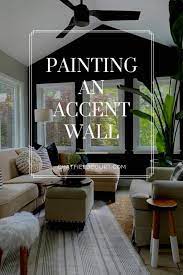 A Black Accent Wall In A Living Room