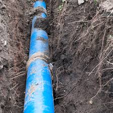 how to dig a sewer line trench