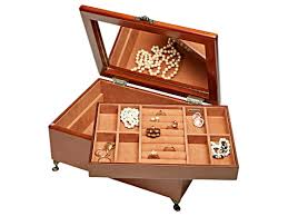 wooden jewelry box kinsley in walnut
