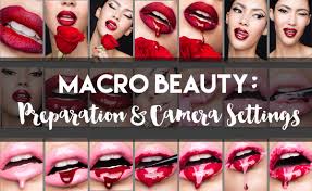 macro beauty for makeup cosmetics and