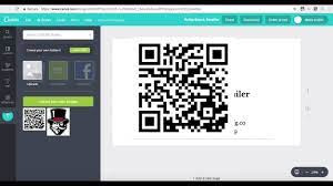 put qr codes on canva business cards