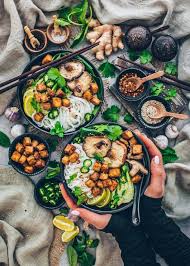 vegan pho vietnamese rice noodle soup