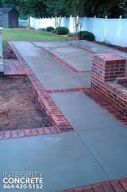 Stamped Concrete Brick Border