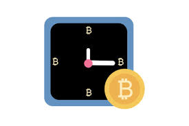 Bitcoin Icon Square Wall Clock Design