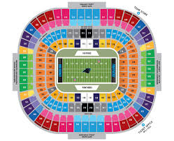 Seating Chart For Bank Of America Stadium Bank Of America