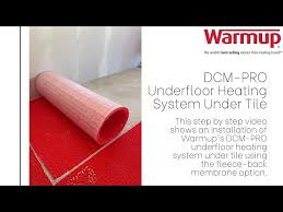 dcm pro underfloor heating system under