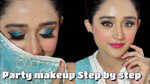 party makeup step by step for beginners