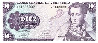 El banco central de venezuela contribuirá al desarrollo armónico de la economía nacional, atendiendo a los fundamentos del régimen socioeconómico de la república. Banknote Venezuela 10 Bolivares M Sucre Horses Ayacucho 1981 Unc