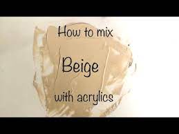 How To Make Beige Acrylics Asmr