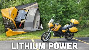 a lithium motorcycle battery has turned