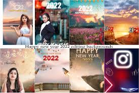 happy new year 2022 editing background