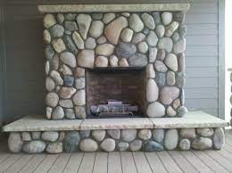 River Stone Fireplaces River Rock