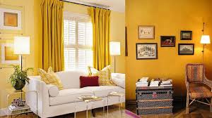 yellow wall paint designs ideas