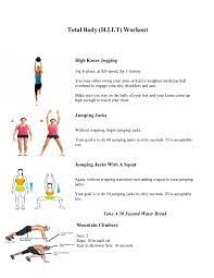 free hiit workout plan edit fill