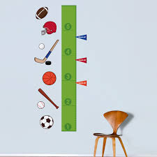 Sports Growth Chart Printed Wall Decals Stickers Graphics