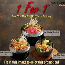seoul garden promotion 1 for 1 hotpot
